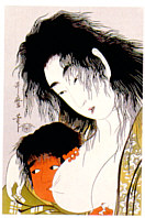 Utamaro: Mother and son